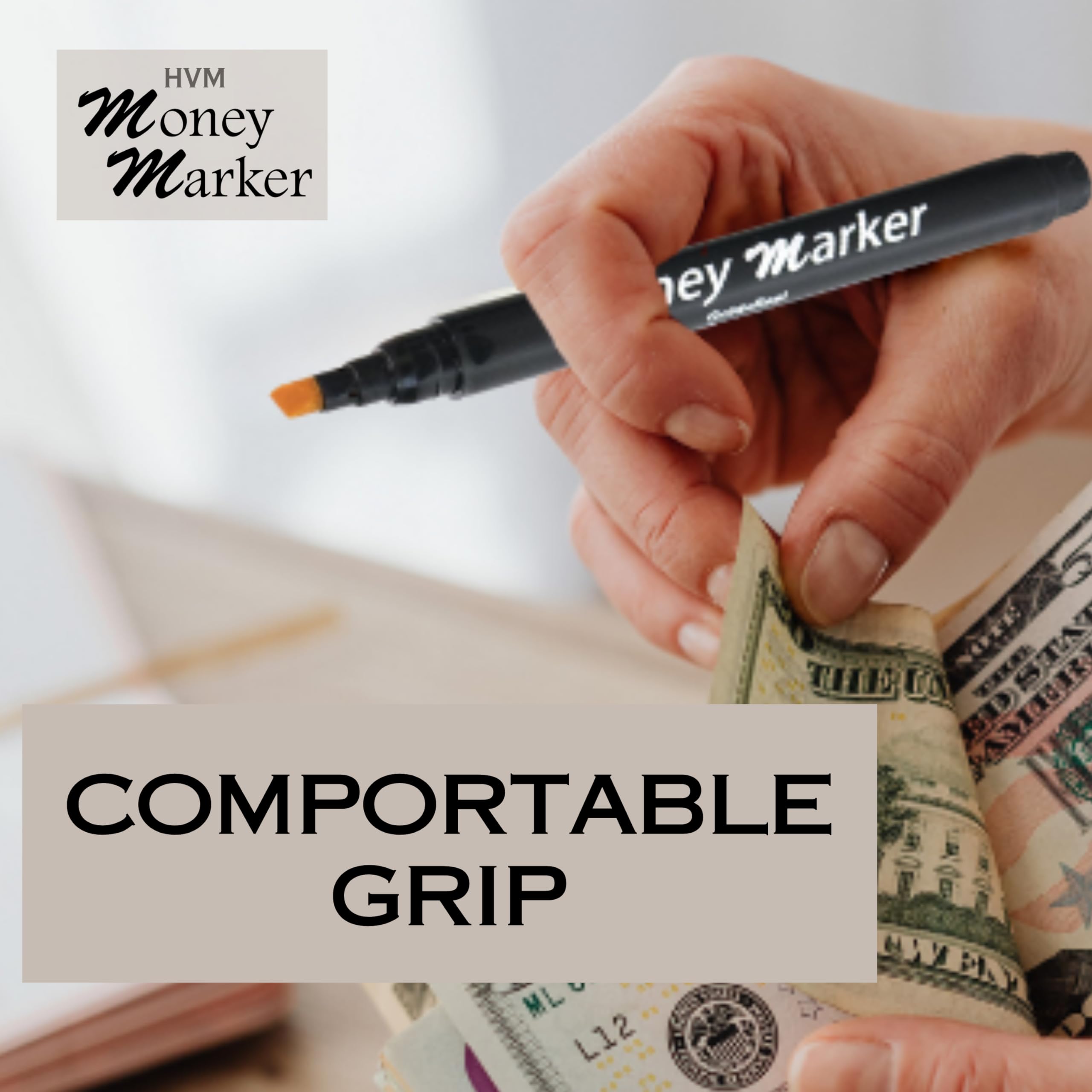 Detect Fake Bills, Universal False Currency Checker - HVM Counterfeit Money Detector Pen (2 Counterfeit Pens)