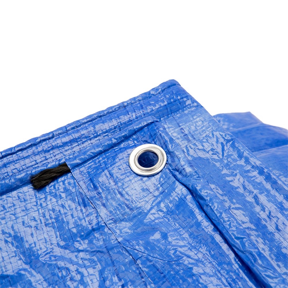 9' x 12' Large Multi-Purpose Waterproof Heavy Duty Poly Tarp with Grommets
