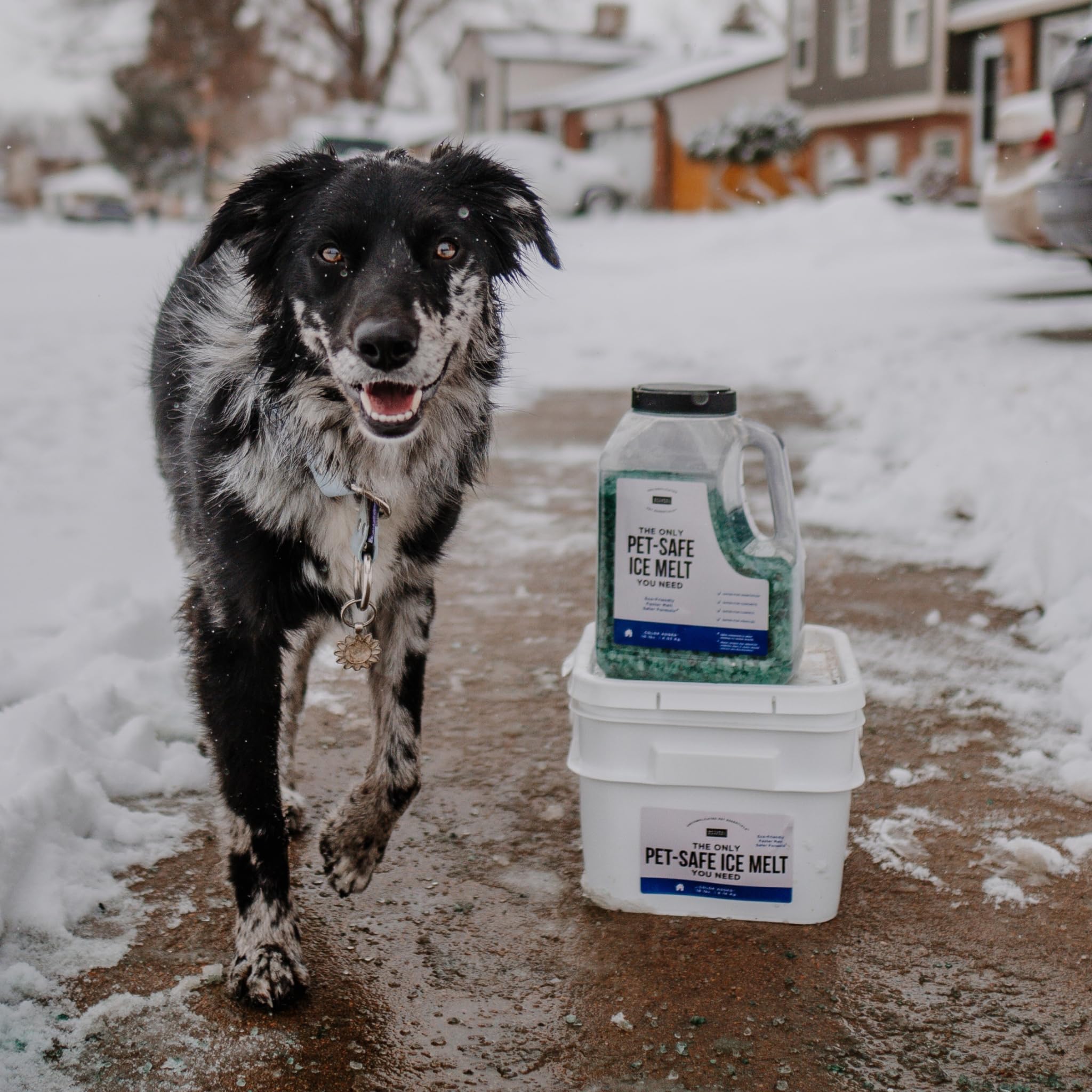 Natural Rapport Pet Friendly Ice Melt - Calcium Chloride Free, Pet Safe Ice Melter, Rock Salt Alternative
