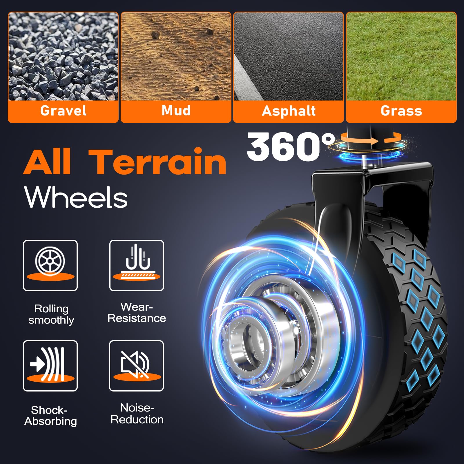 Lightweight Portable Heavy Duty Folding Wagon with Wheels - Outdoor Utility Carts