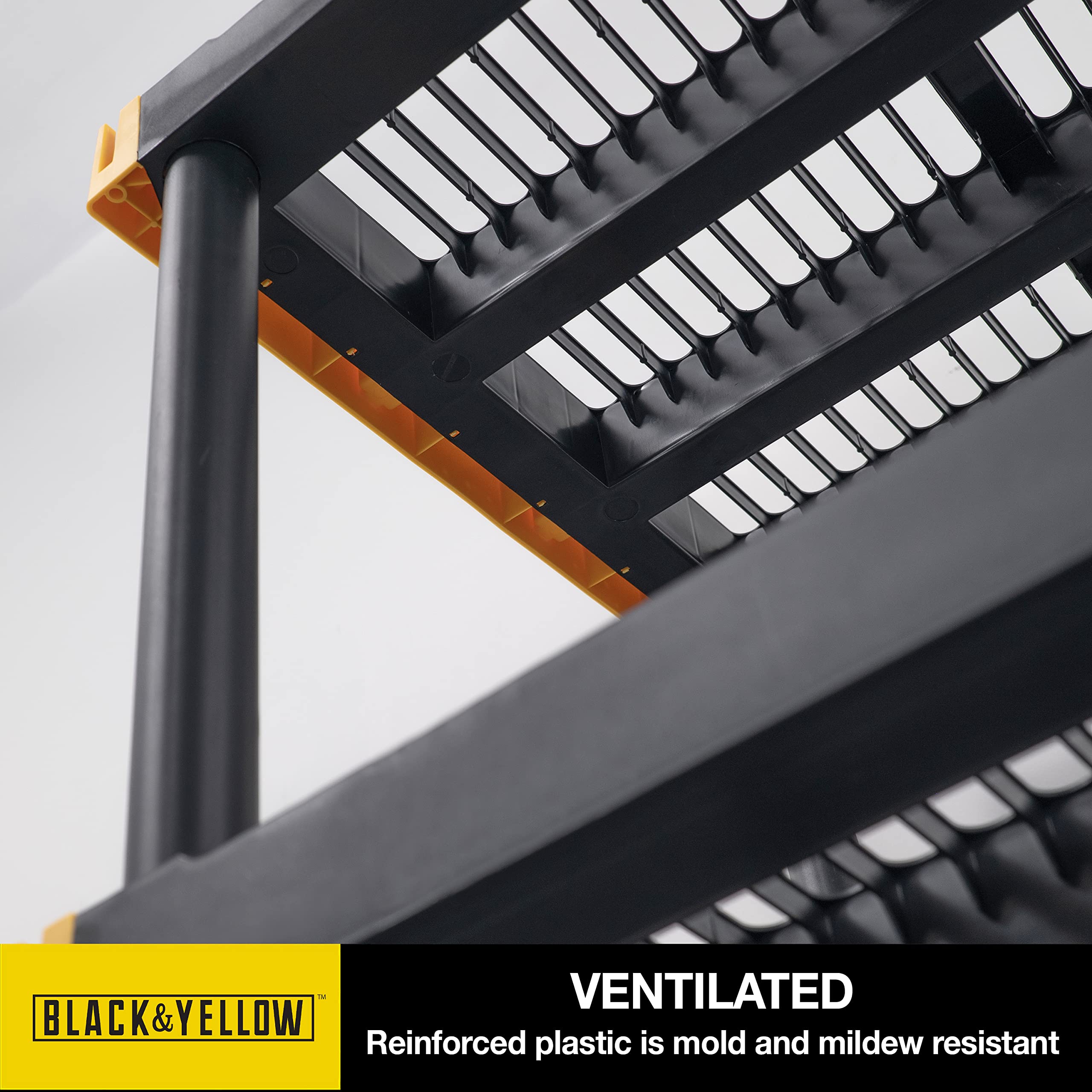 Shelving Unit and Heavy Duty Storage Containers, Shelf + 27 Gallon Container (8-Pack)