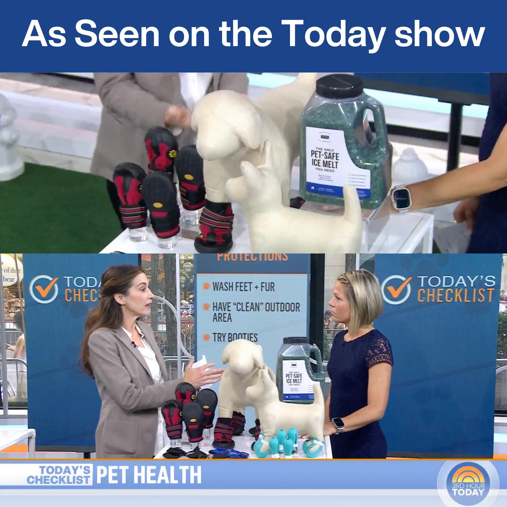 Natural Rapport Pet Friendly Ice Melt - Calcium Chloride Free, Pet Safe Ice Melter, Rock Salt Alternative