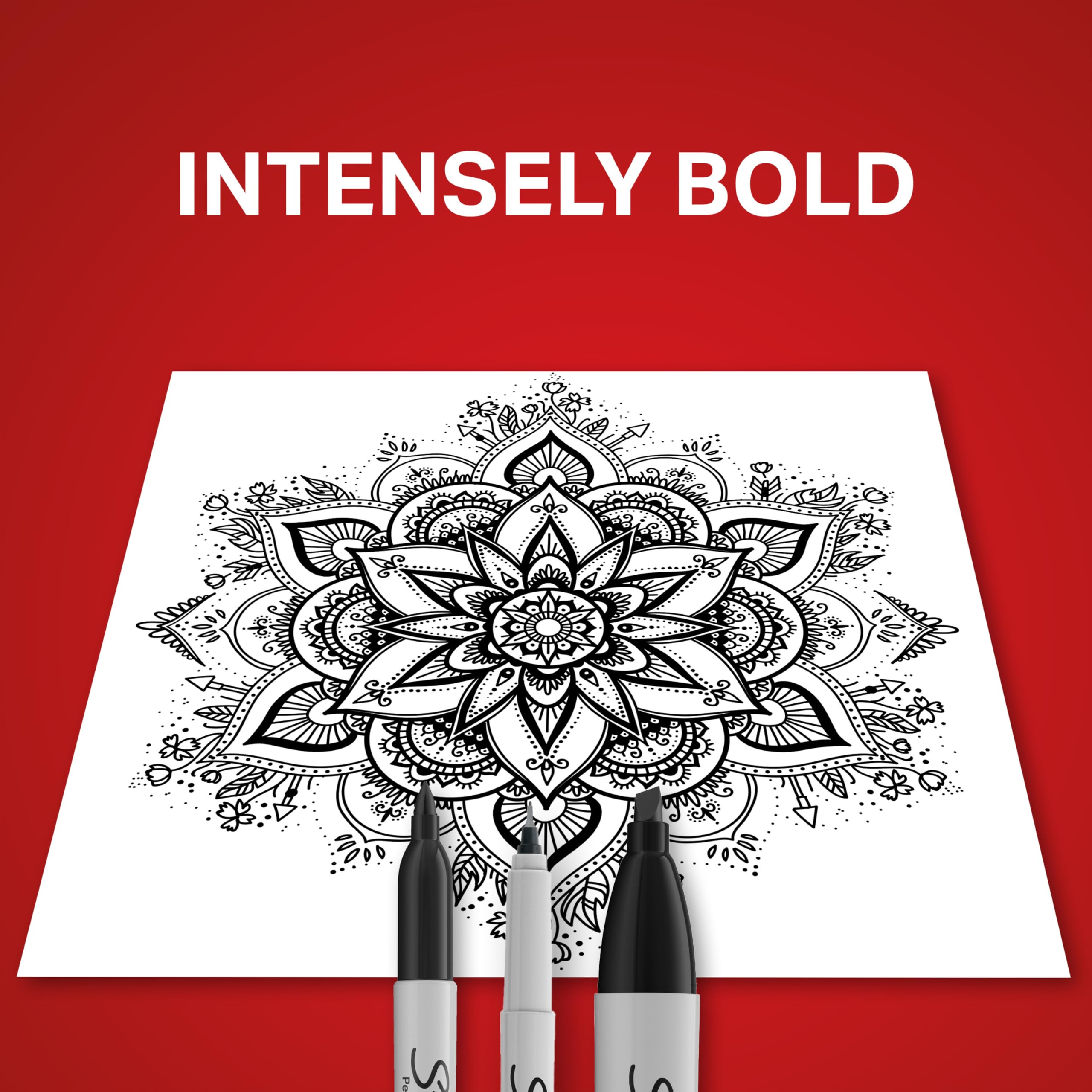 Permanent Markers Variety Pack, Includes Chisel, Fine, and Ultra-Fine Tips