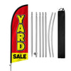 8-foot Yard Sale Flag Banner with Ground Spike