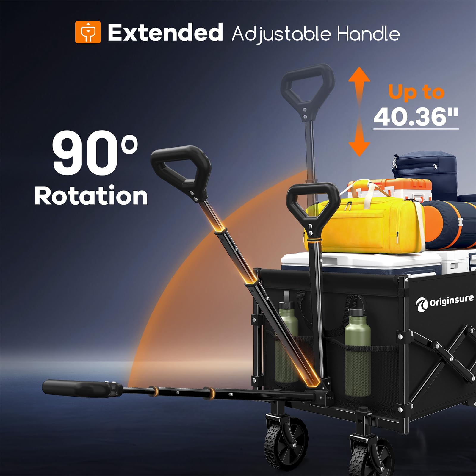 Lightweight Portable Heavy Duty Folding Wagon with Wheels - Outdoor Utility Carts