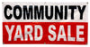 2'x4' Community Yard Sale Banner Sign Polyester Fabric With Grommets