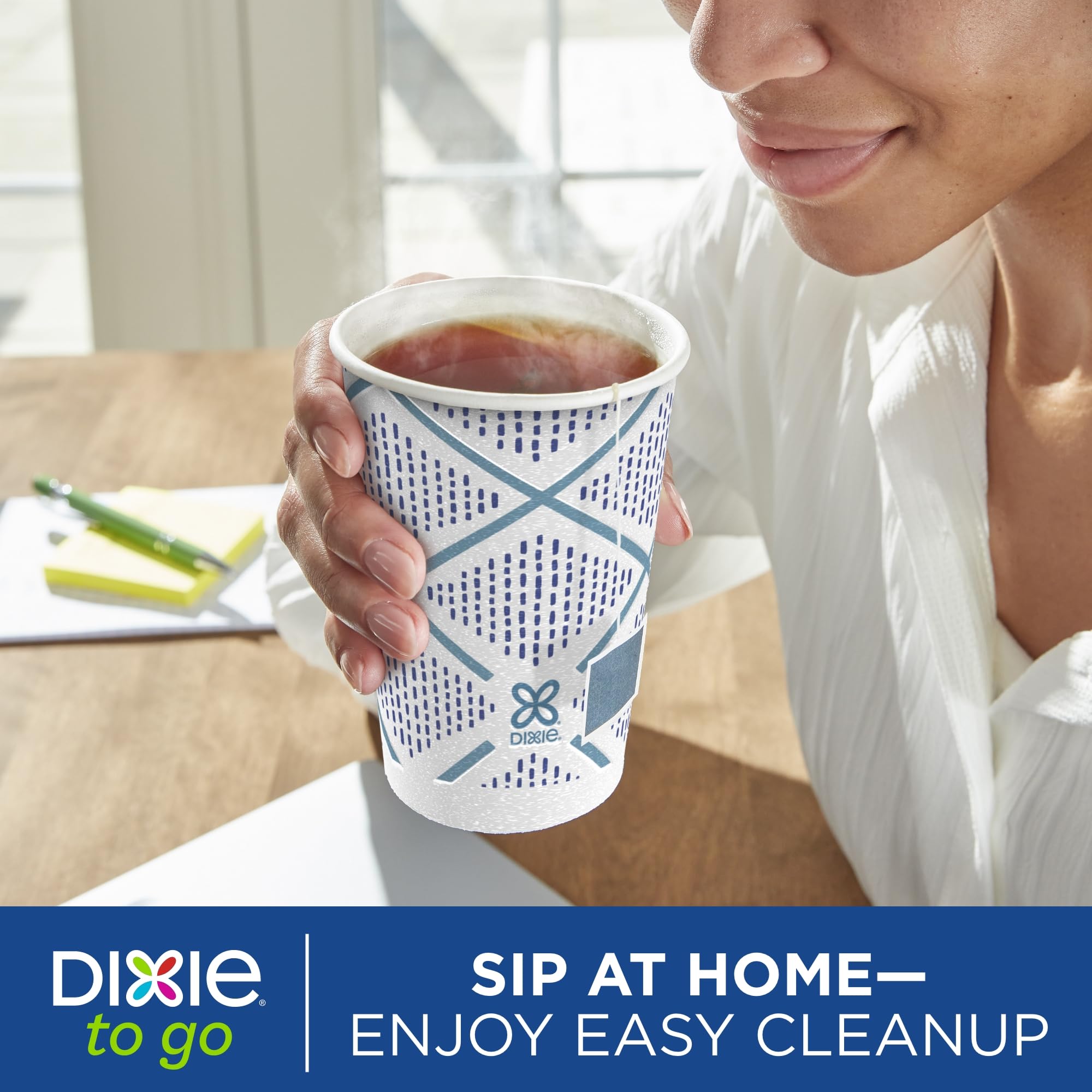 Dixie To Go Paper Coffee Cups With Lids, 12 oz, 156 ct, Disposable Insulated Paper Cups for On-The-Go Hot or Cold Beverages