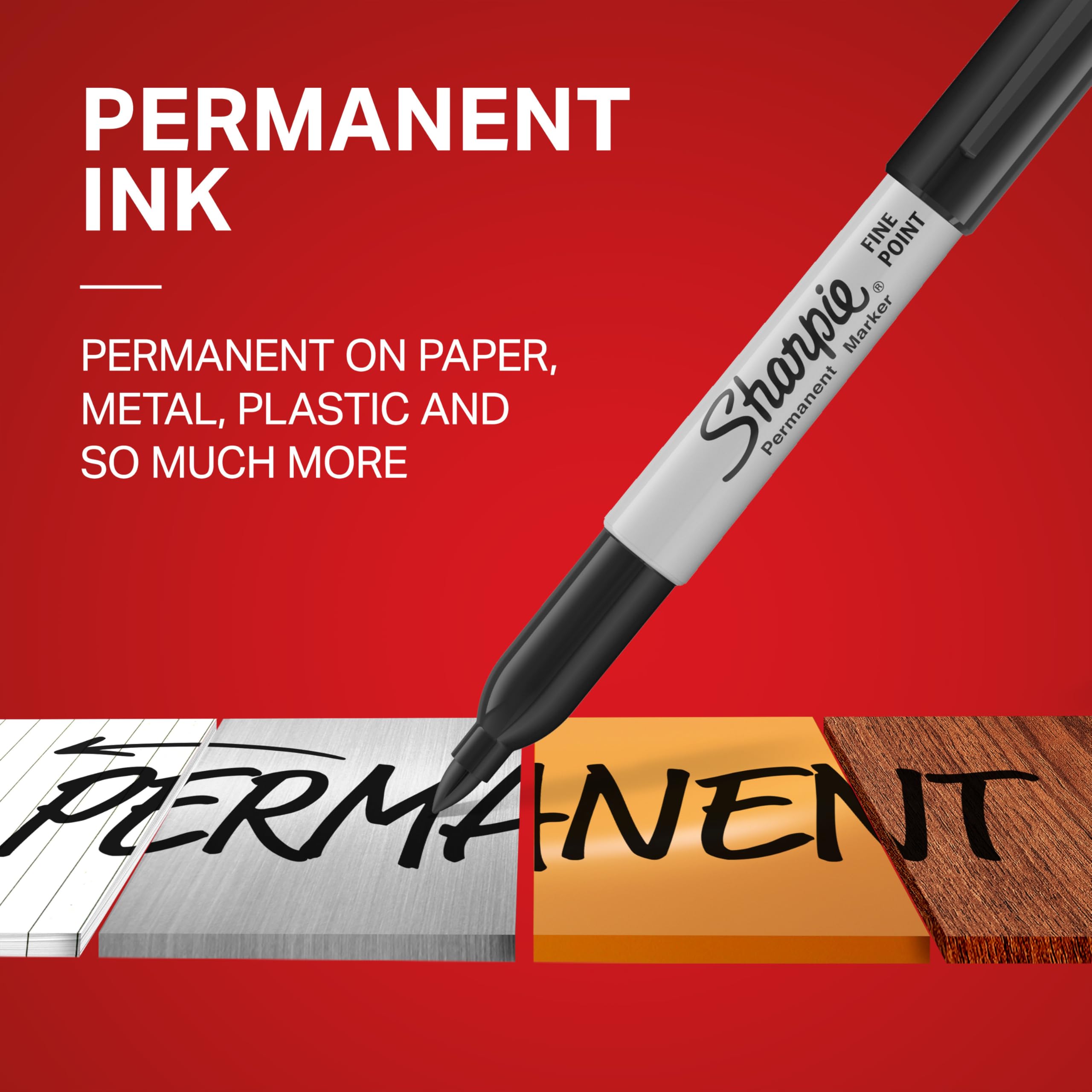 Permanent Markers Variety Pack, Includes Chisel, Fine, and Ultra-Fine Tips