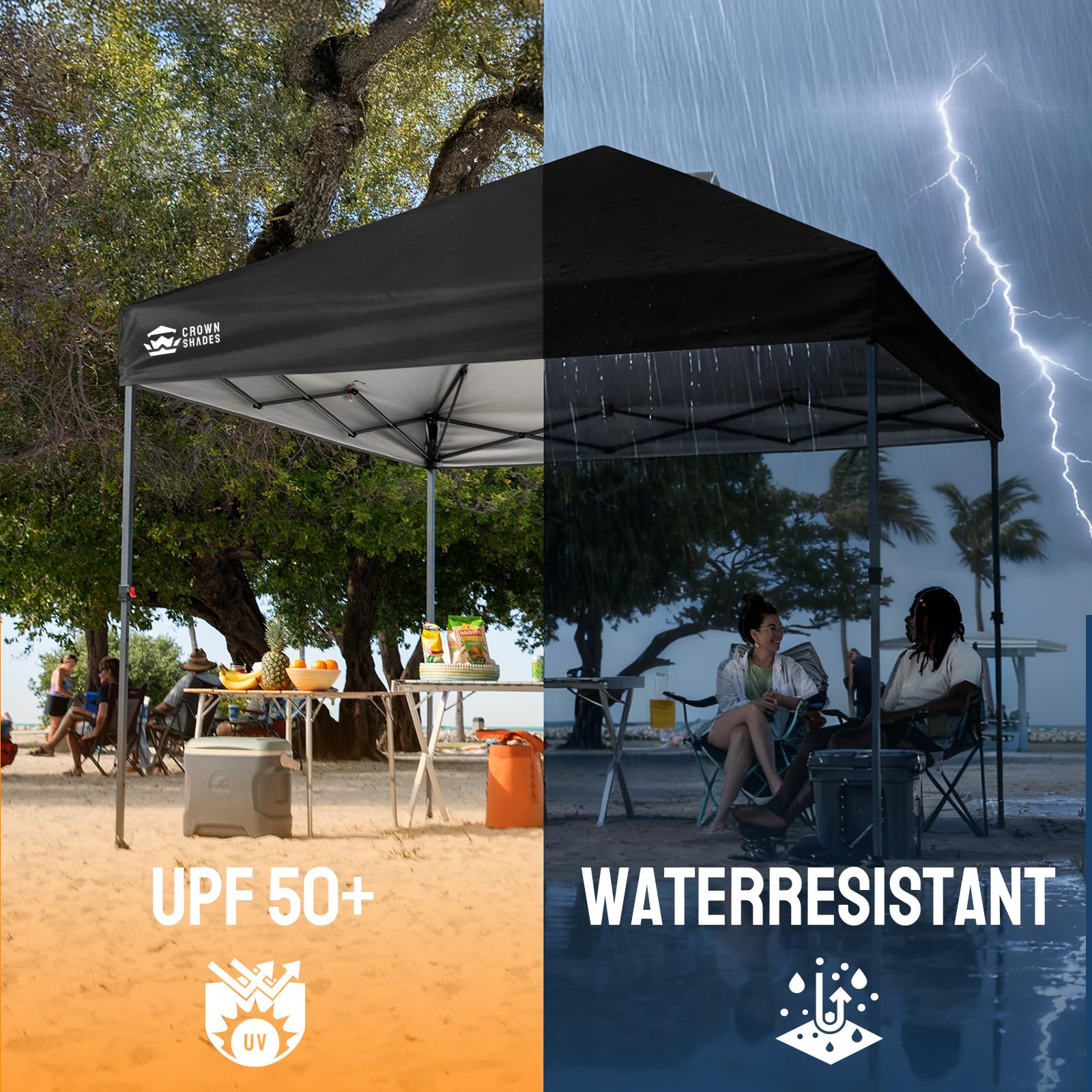 10'x10' Pop Up Canopy Tent, 8 Stakes & 4 Sand Bags