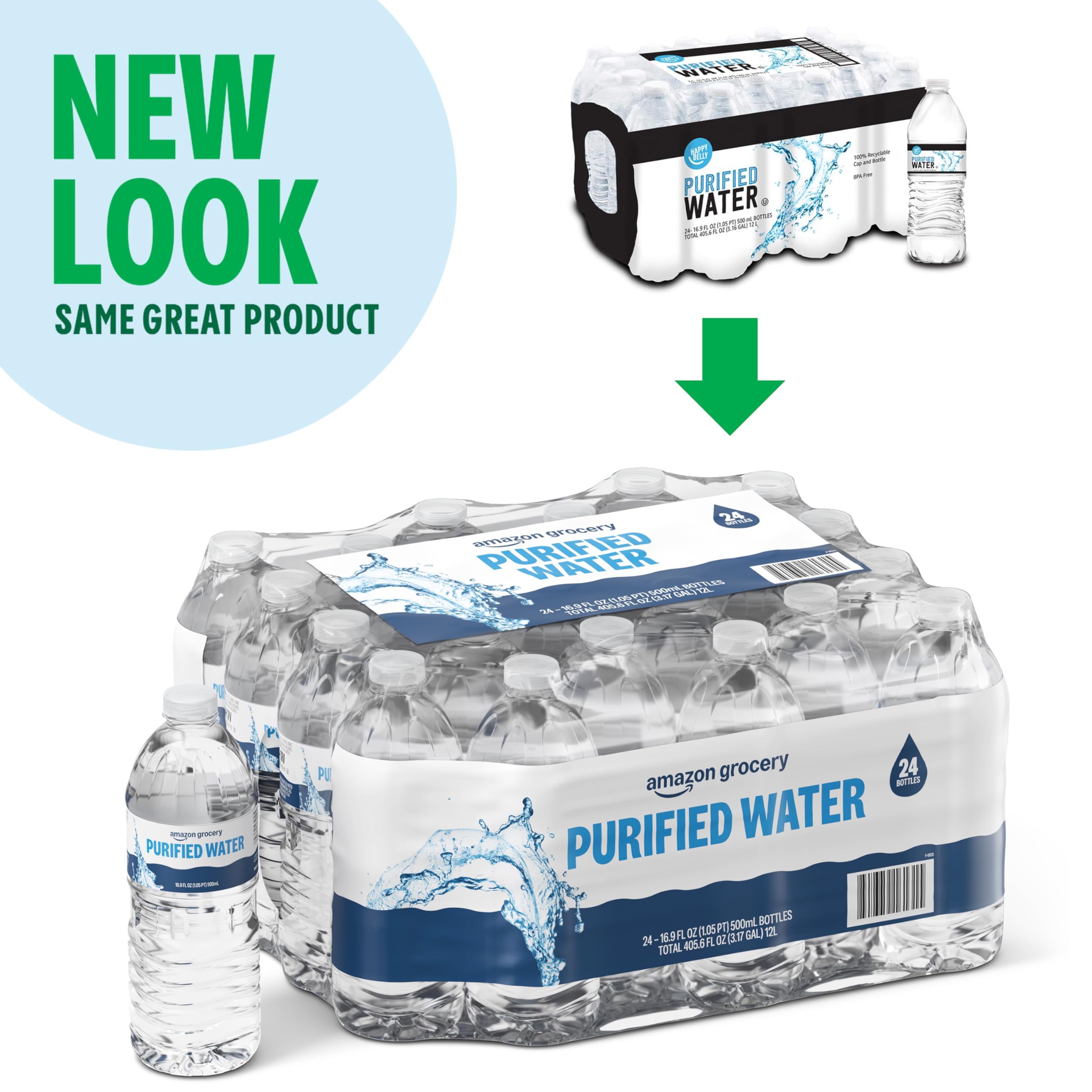 Purified Water, 16.9 Fl Oz, 24 Ct