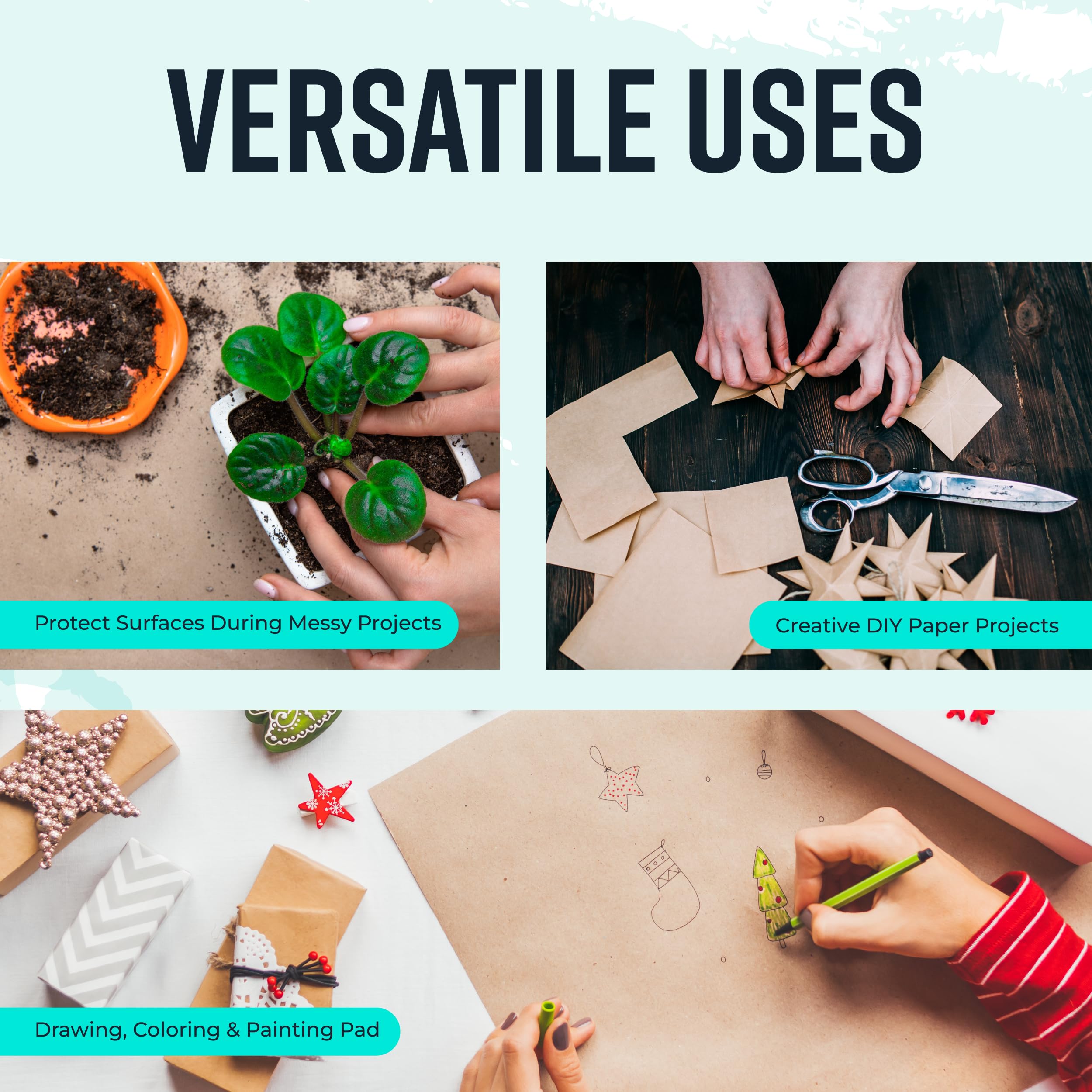 18" x 1200" Brown Kraft Packing Paper - USA Made